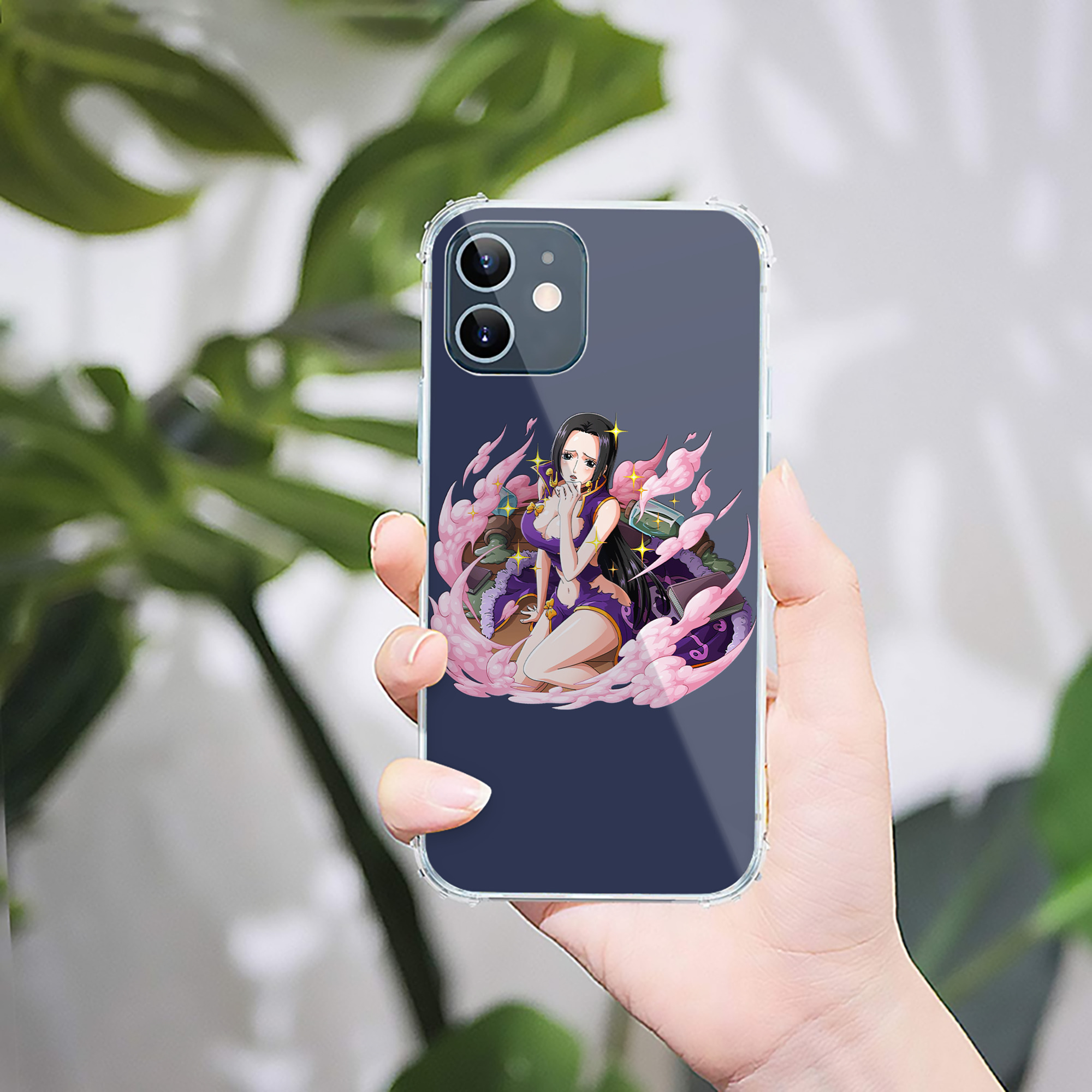 （画像用） ワンピース ボア・ハンコック ONE PIECE Boa·Hancock 【iPhone 12シリーズ対応】透明スマホケース（クリアソフトケース）